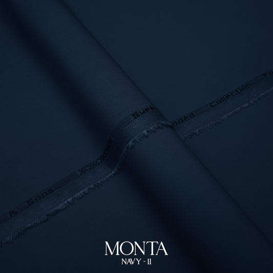 Monta Navy 10 – Premium Soft Cotton Fabric