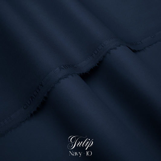 Tulip -10 Premium Fabric – Elegant Navy