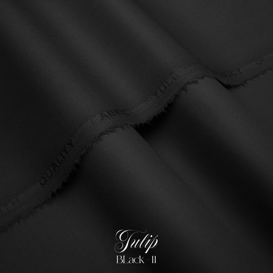 Tulip -11 Premium Fabric – Elegant Black