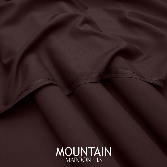 Mountain Maroon 13 – Premium Soft Cotton Fabric