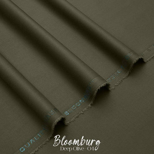 Bloomberg Deep Olive O4 – Premium Wash & Wear Fabric